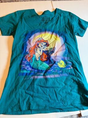 Disney Teal Little Mermaid Ariel Graphic Tee